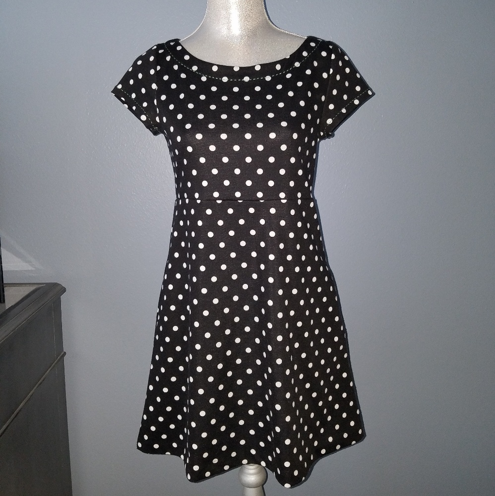 Black and White Polka Dot Dress